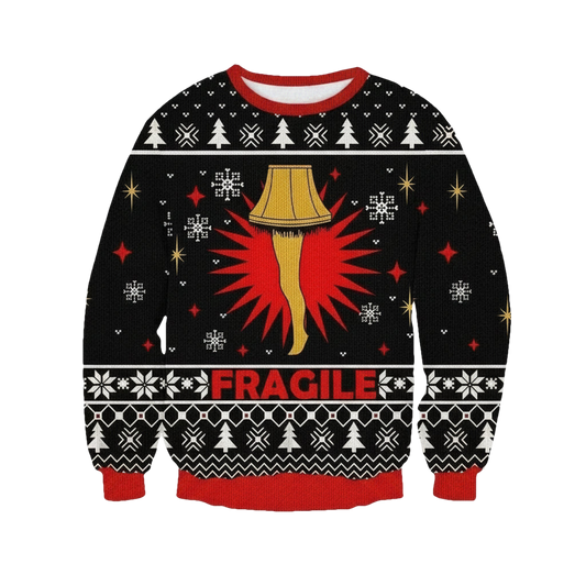 Christmas Story Knitting Pattern Print Ugly Unisex 3D Sweater ? Usalast
