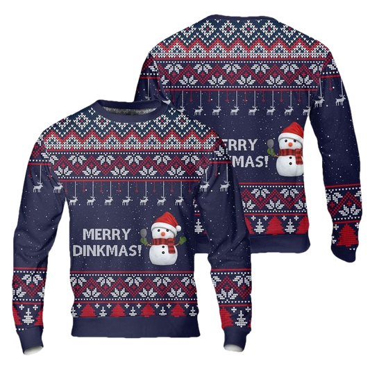 Christmas Pickleball Merry Dinkmas AOP Sweater ? Usalast