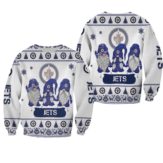 Christmas Gnomes Winnipeg Jets Ugly Sweater Christmas 3D Sweater ? Usalast