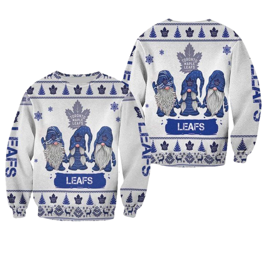 Christmas Gnomes Toronto Maple Leafs Ugly Sweater Christmas 3D Sweater ? Usalast