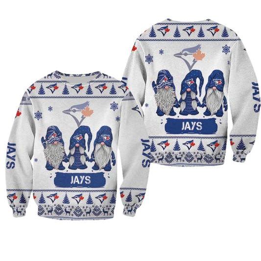Christmas Gnomes Toronto Blue Jays Ugly Sweater Christmas 3D Sweater ? Usalast