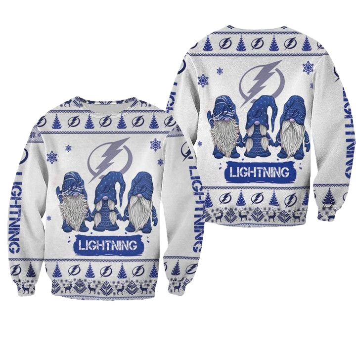 Christmas Gnomes Tampa Bay Lightning Ugly Sweater Christmas 3D Sweater ? Usalast