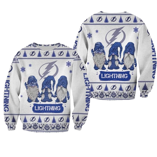 Christmas Gnomes Tampa Bay Lightning Ugly Sweater Christmas 3D Sweater ? Usalast