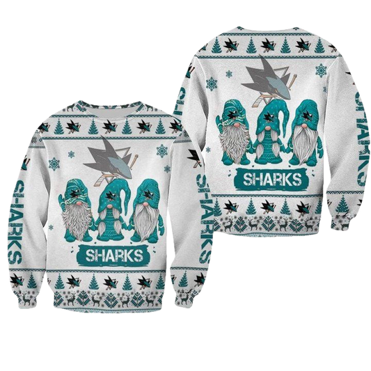 Christmas Gnomes San Jose Sharks Ugly Sweater Christmas 3D Sweater ? Usalast