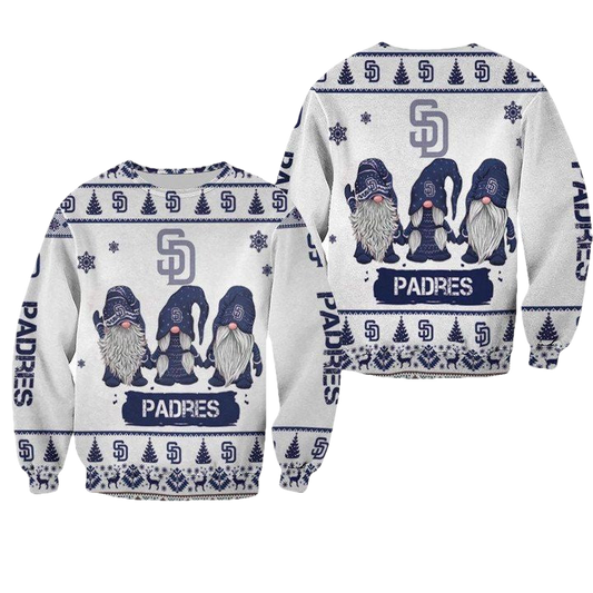 Christmas Gnomes San Diego Padres Ugly Sweater Christmas 3D Sweater ? Usalast