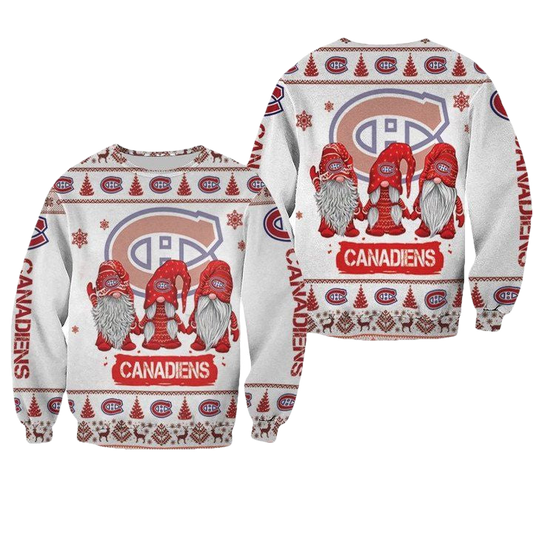 Christmas Gnomes Montreal Canadiens Ugly Sweater Christmas 3D Sweater ? Usalast