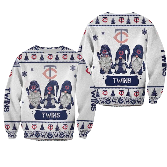 Christmas Gnomes Minnesota Twins Ugly Sweater Christmas 3D Sweater ? Usalast