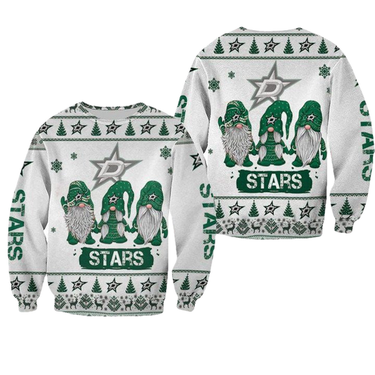 Christmas Gnomes Dallas Stars Ugly Sweater Christmas 3D Sweater ? Usalast