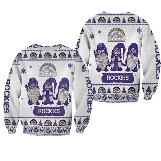 Christmas Gnomes Colorado Rockies Ugly Sweater Christmas 3D Sweater ? Usalast