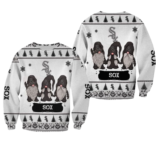 Christmas Gnomes Chicago White Sox Ugly Sweater Christmas 3D Sweater ? Usalast