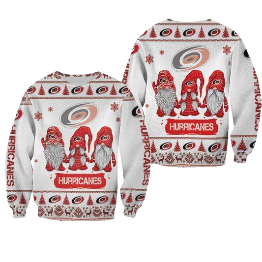 Christmas Gnomes Carolina Hurricanes Ugly Sweater Christmas 3D Sweater ? Usalast