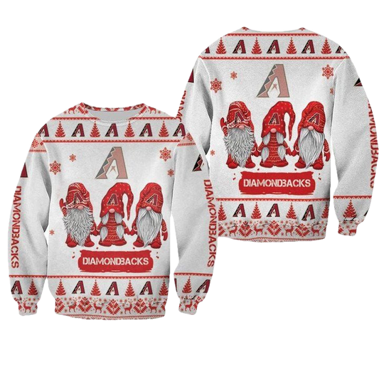 Christmas Gnomes Arizona Diamondbacks Ugly Sweater Christmas 3D Sweater ? Usalast