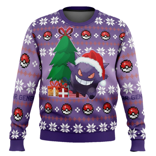 Christmas Gengar Pokemon Ugly Christmas Sweater ? Usalast