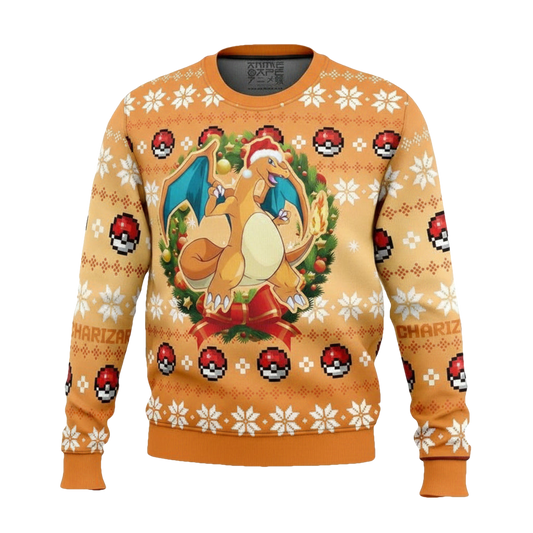 Christmas Charizard Pokemon Ugly Christmas Sweater ? Usalast