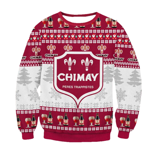 Chimay Peres Trappistes Beer Ugly Christmas Sweater 2022 ? Usalast
