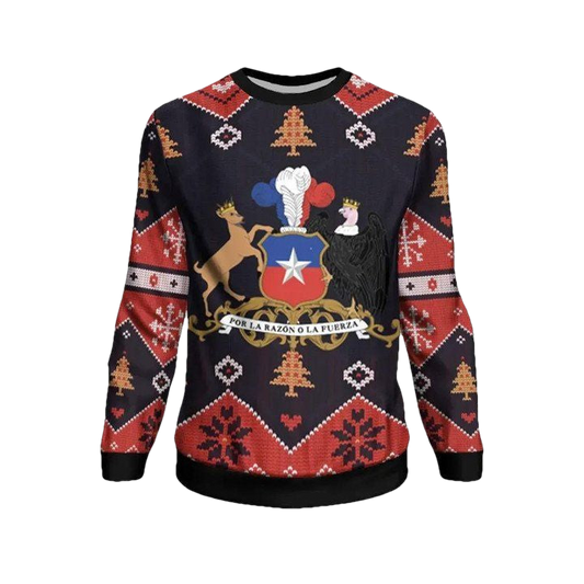 Chile Christmas Sweater ? Santa Claus Ho Ho Ho ? Bn1810 ? Usalast