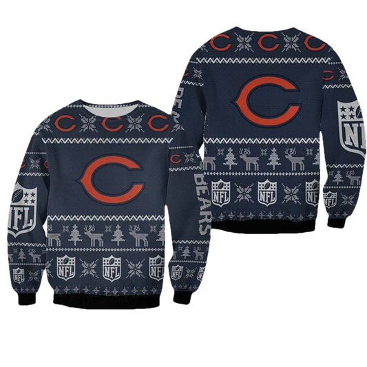 Chicago Bears Ugly Sweater Christmas 3D Sweater ? Usalast
