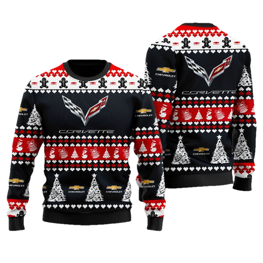 Chevrolet Corvette Merry Christmas Black Ugly Sweater ? Usalast