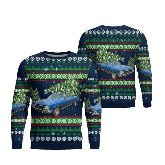 Chevrolet Chevelle Christmas AOP Sweater ? Usalast