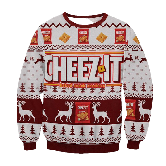 Cheezit Baked Snack Crackers Ugly Christmas Sweater 2022 ? Usalast