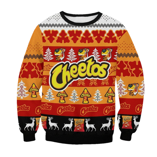 Cheetos Snacks Brand Ugly Christmas Sweater 2022 ? Usalast
