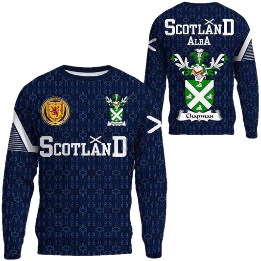 Chapman Family Crest Sweater Scottish Home ? 1991 Style A7 ? Usalast