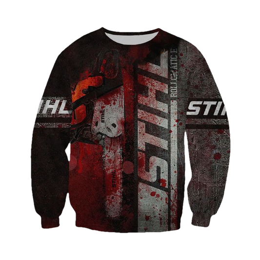 Chainsaw Stihl Brand Halloween 3D Sweater ? Usalast