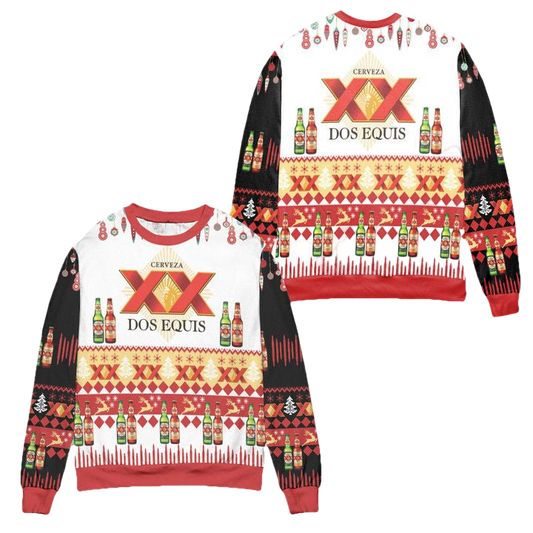 Cerveza Dos Equis XX Lager And Amber Ugly Christmas Sweater ? Usalast