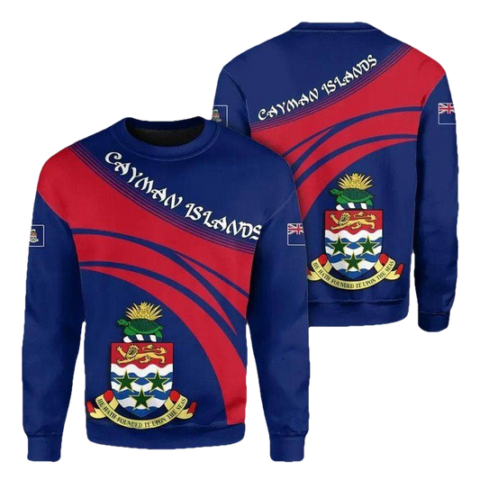 Cayman Islands Coat Of Arms Sweater Cricket Style J5W ? Usalast