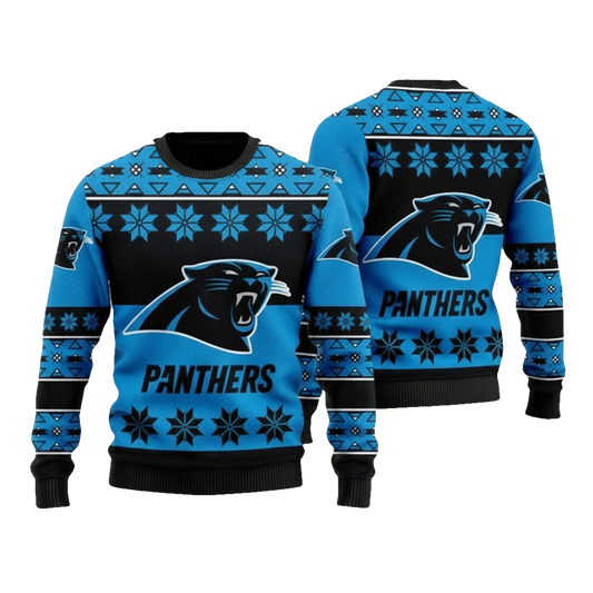 Carolina Panthers Wool Ugly Christmas Sweater ? Usalast