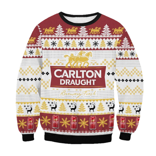 Carlton Draught Beer Ugly Christmas Sweater 2022 ? Usalast