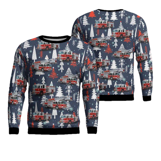 Cape May New Jersey Cape May Fire Department Christmas Sweater 3D ? 8041 ? Usalast
