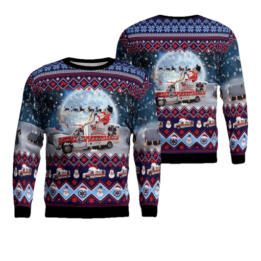 Cape Girardeau CTC EMS Christmas AOP Sweater ? Usalast