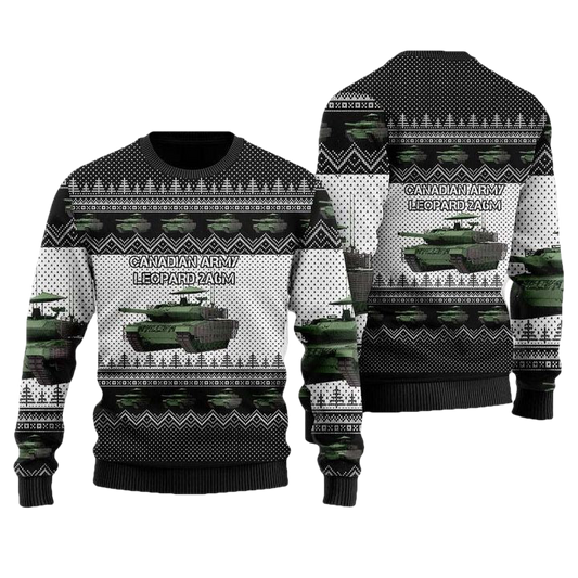 Canadian Army Leopard 2A6M Christmas Sweater 3D ? Usalast