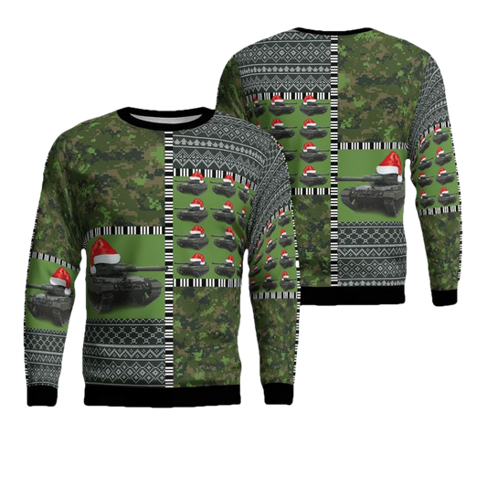 Canadian Army Leopard 2A4M Christmas Sweater 3D ? Usalast