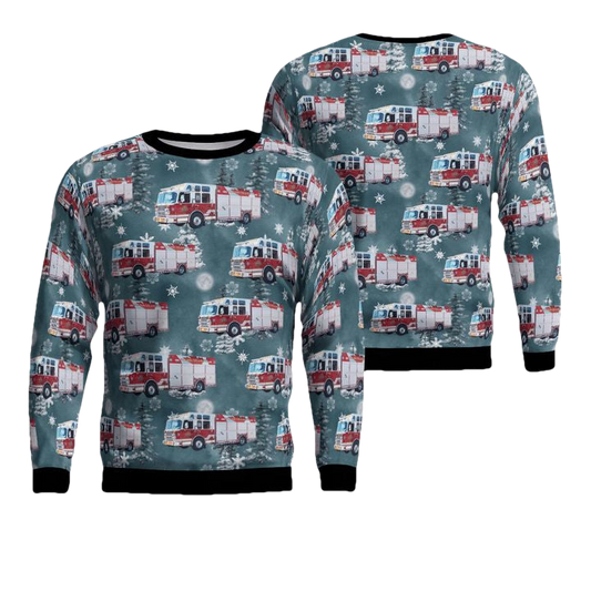 Canada Vaughan Fire and Rescue Services AOP Sweater ? FS01 ? Usalast