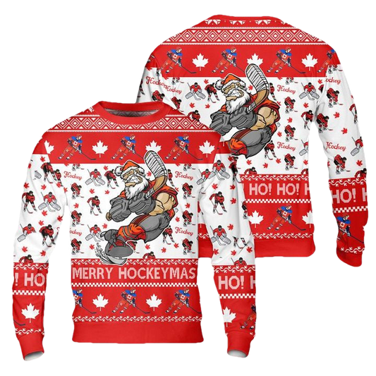 Canada Merry Hockeymas Christmas Sweater 3D ? Usalast