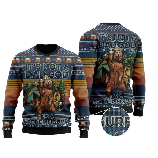 Camping Bear Drinking Beer Ugly Christmas Sweater ? Usalast