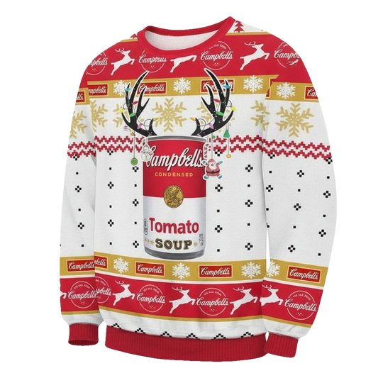 Campbell?s Condensed Tomato Soup Ugly Christmas Sweater 2022 ? Usalast