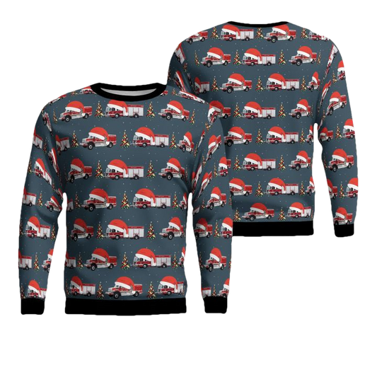 California SANTA ROSA FIRE DEPARTMENT AOP Sweater ? Usalast