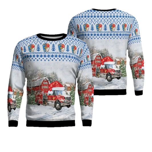 Caldwell County North Carolina Caldwell Fire Department Christmas Sweater 3D ? Usalast