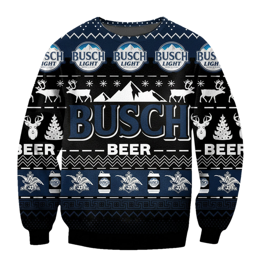 Busch Beer Black Ugly Christmas Sweater 2022 ? Usalast