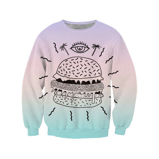Burger Punx Crewneck Sweater ? Usalast