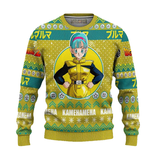 Bulma Ugly Christmas Sweater And 3D Hoodie Dragon Ball Z Xmas Gift ? Usalast
