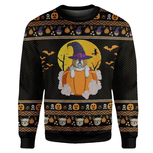 Bulldog Halloween Ugly Sweater Custom Sweater Apparel ? Usalast