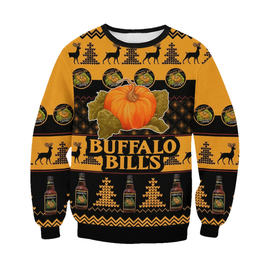Buffalo Bills Pumpkin Ale 3D Printed Ugly Sweater ? Usalast