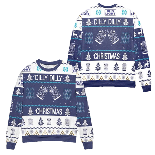 Bud Light Dilly Dilly Christmas Ugly Christmas Sweater ? Usalast