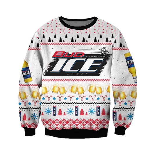 Bud Ice Large Ugly Christmas Sweater 2022 ? Usalast