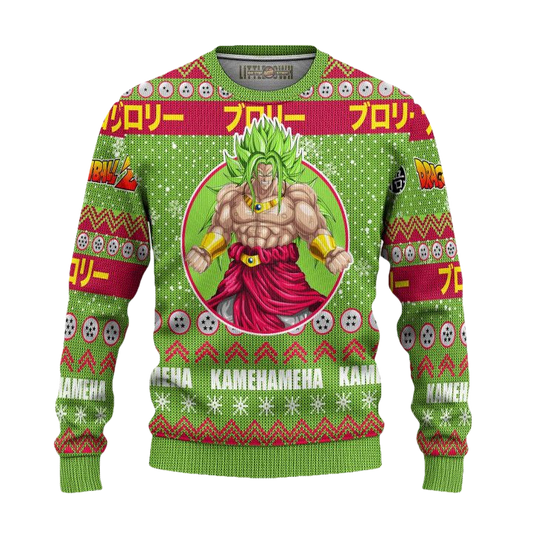 Broly Ugly Christmas Sweater And 3D Hoodie Dragon Ball Z Xmas Gift ? Usalast