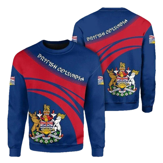 British Columbia Coat Of Arms Sweater Cricket Style J5W ? Usalast